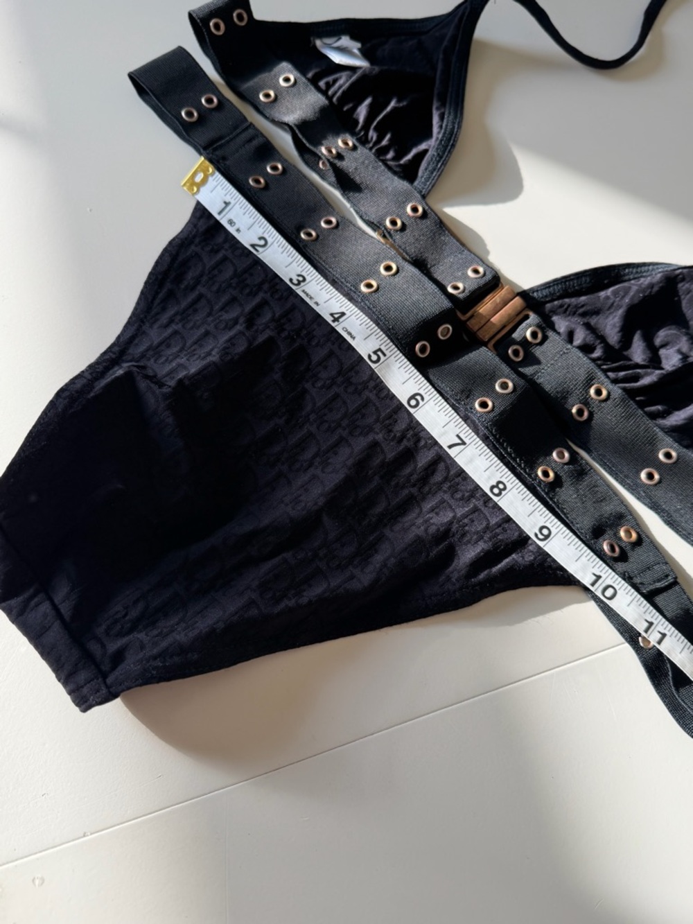 Vintage John Galliano Era Dior Monogram Bikini – Black & Gold - Picture 8 of 13